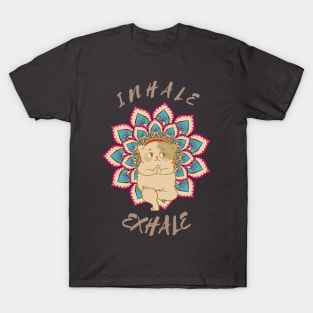 Yoga kitty - inhale exhale T-Shirt